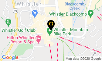 Fat Tony's Pizza in Whistler map