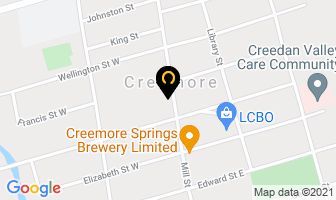 Fawcett Funeral Home in Creemore map