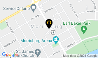 Fawcett Roofing in Morrisburg map