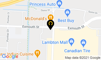 Feige Denture Clinics in Sarnia map
