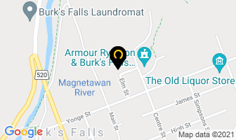 Fell Homes Inc in Burk's Falls map