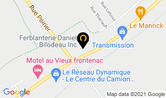 Ferblanterie Daniel Bilodeau in Thetford Mines map