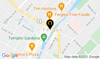 Fergus Elora District Soccer Association in Fergus map