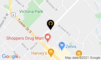 Fergus Elora Driving School in Fergus map