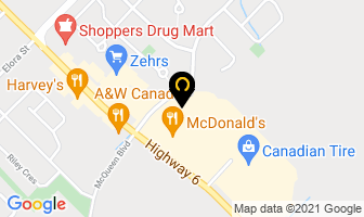 Fergus Veterinary Hospital in Fergus map
