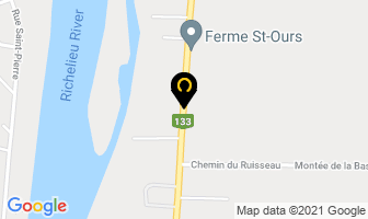 Ferme St-Ours Inc in Saint-ours map