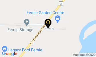 Fernie Garden Centre in Fernie map