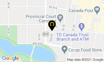 Fieldstone Condos in Camrose map