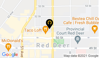 Fifty One Street Cafe in Red Deer map
