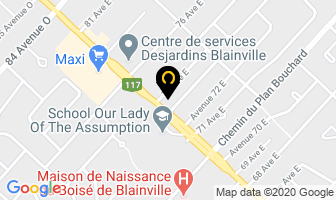 Finition Blainville in Blainville map