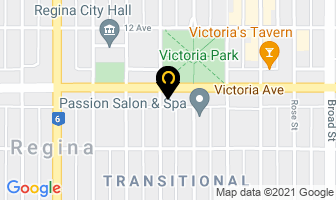 First Baptist Church in Regina map
