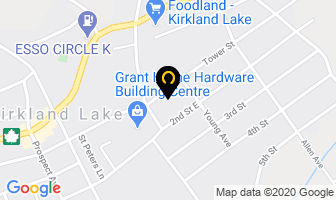 First Baptist Church in Kirkland Lake map
