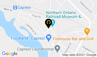 First Baptist Church in Capreol map