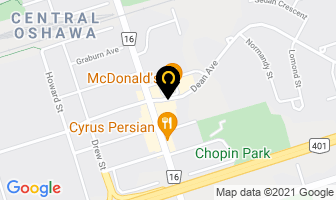 Fish & Chips in Oshawa map