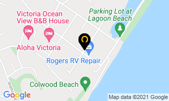 Fisher Bay Seafood in Victoria map