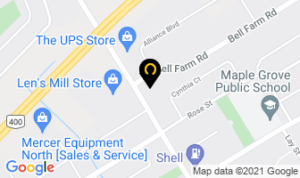 Fitcoach Factory in Barrie map