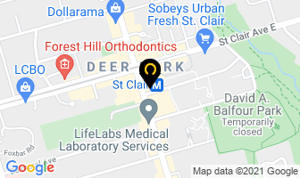 Fitzpatrick-Hanly M A in Orillia map