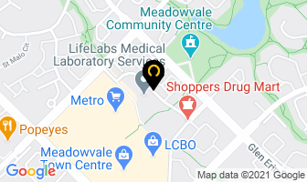 Five Naturopathic Center in Mississauga map