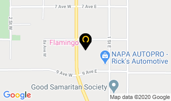 Flamingo Motel in Melfort map