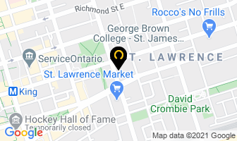 Flatiron's Christmas Market in Orillia map