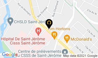 Fleuriste Ste Rose in Saint-Jérôme map