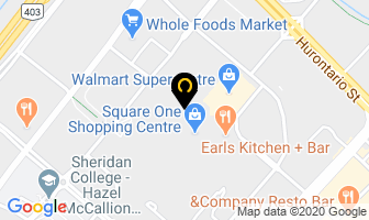 Flight Centre Commercial Drive in Mississauga map