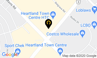 Flight Centre Heartland Town Centre in Mississauga map
