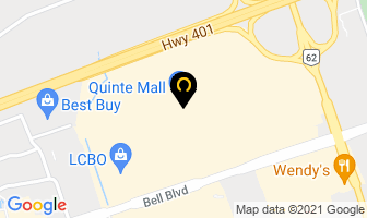 Flight Centre Quinte Mall in Magog map