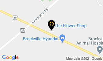 Flower Shop Reg'd in Brockville map