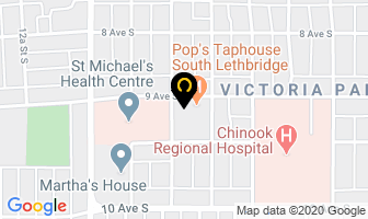 Flowers On 9Th in Lethbridge map