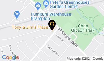 Flowertown Pub in Brampton map