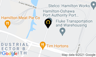 Fluke Warehousing in Hamilton map
