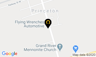Flying Wrenches Automotive in Princeton map