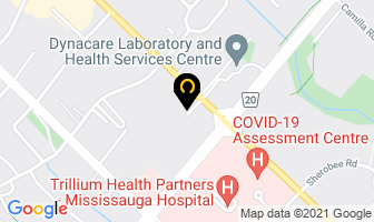 Focus Physiotherapy in Mississauga map