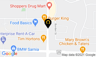Food & Drug Basics in Sarnia map