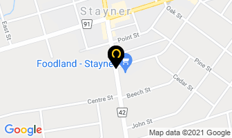 Foodland in Stayner map