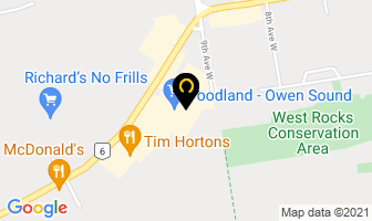 Foodland in Owen Sound map