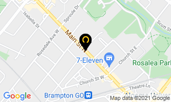 Foot Prints Lab in Brampton map