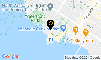 Footloose Travel in North Vancouver map