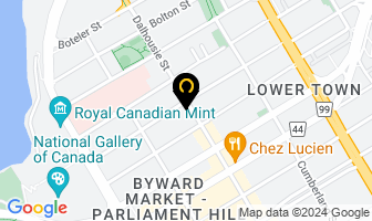 For God Shakes in Ottawa map