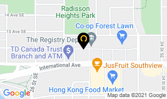 Forest Lawn Denture Clinic in Calgary map