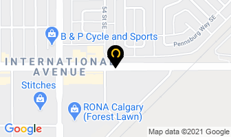Forest Lawn Husky Market in Calgary map