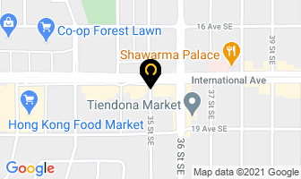 Forest Lawn Physiotherapy Centre in Calgary map