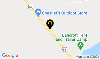 Forest View Lodge in Bancroft map