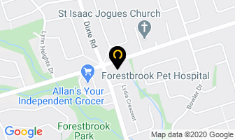Forestbrook Pet Hospital in Concord map