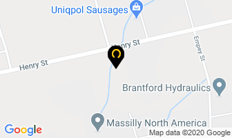 Fort Henry Self Storage in Brantford map