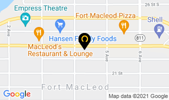 Fort Macleod Denture Clinic in Fort Macleod map