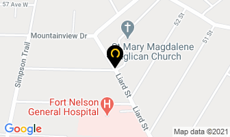 Fort Nelson Hospital Foundation in Fort Nelson map