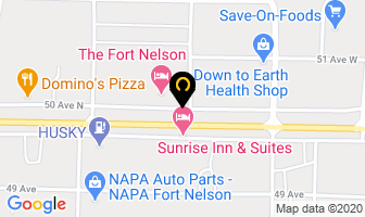 Fort Nelson Hotel in Fort Nelson map