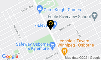 Fort Rouge Dental Group in Winnipeg map